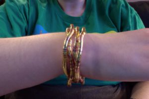 StimTastic Snake Twist Necklace as a bracelet.