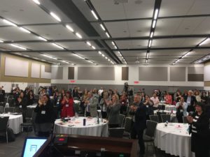 CASDA Summit attendees give the self-advocate panel a standing ovation.